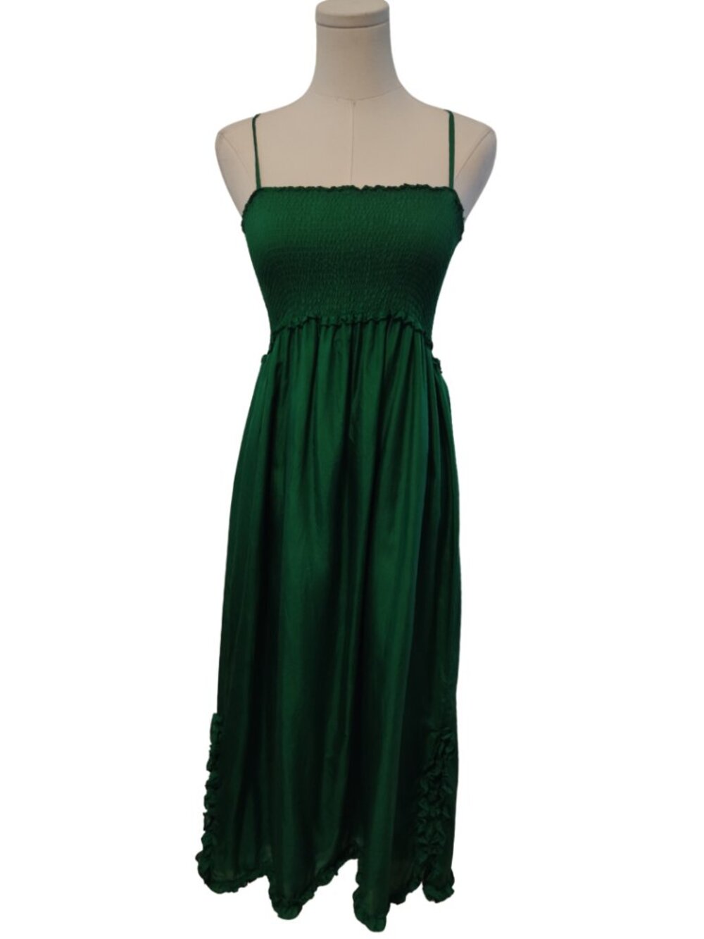 Green Silk Dress